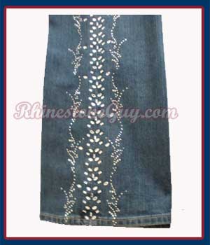 Rhinestone Jeans close up
