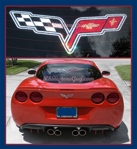 Corvette Rhinestone Decal