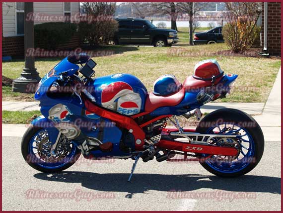 Racing Bike Embelished with Rhinestones