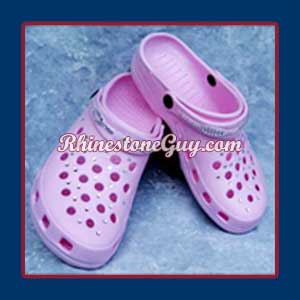 rhinestone crocs