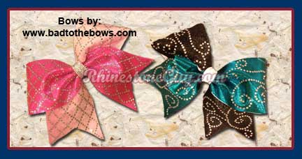 Rhinestone Cheer Bows