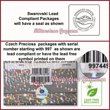 Swarovski and Czech Preciosa Lead Compliance Information