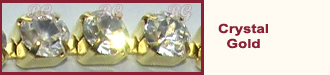 Crystal Gold Rhinestone Chain