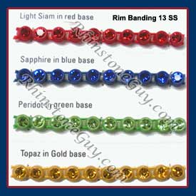 Rhinestone Rim Cup Banding Colors