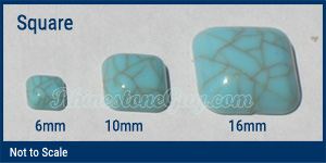 RG Square Turquoise sizes